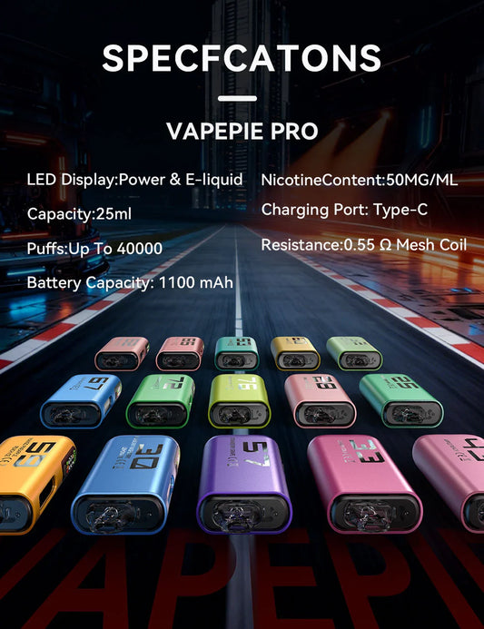 SOUR APPLE ICE-Vapepie PRO 40000 Puffs